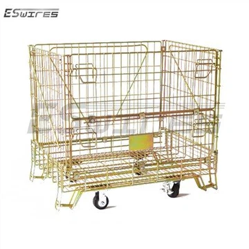 Kontainer Kawat dengan Kastor