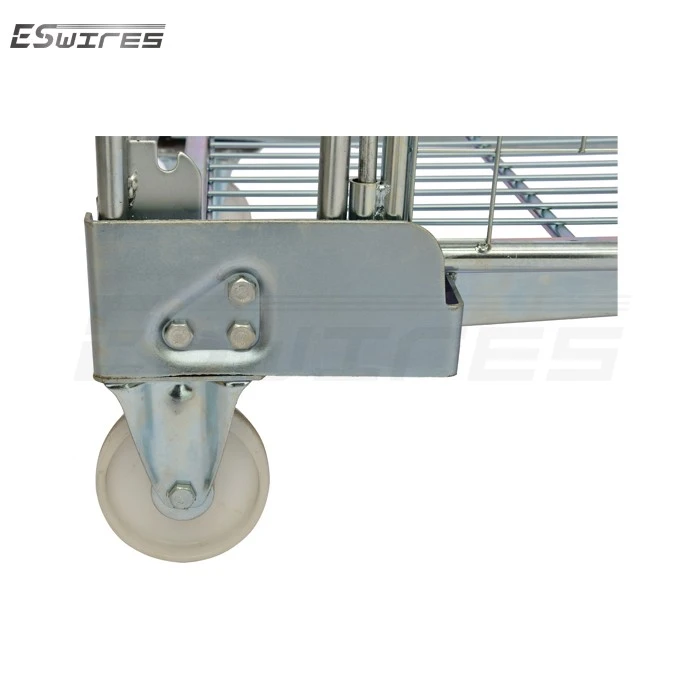 wire rolling laundry cart caster